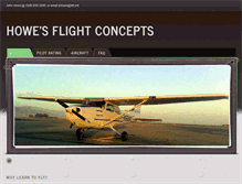 Tablet Screenshot of howesflightconcepts.com